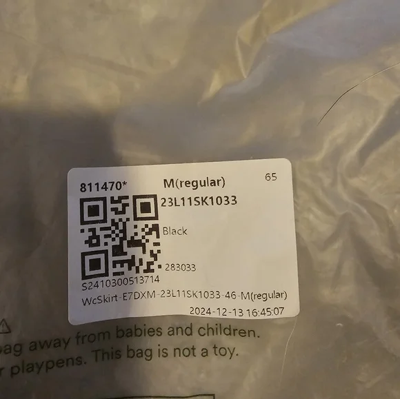 Halara Black Corduroy Skirt with Built-in Shorts - Picture 3 of 7